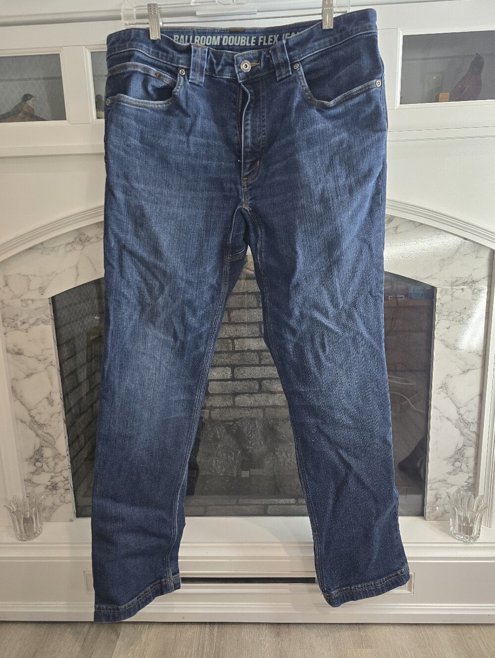 Duluth Men's Dark Blue Slim Fit Stretch Jeans 34x32